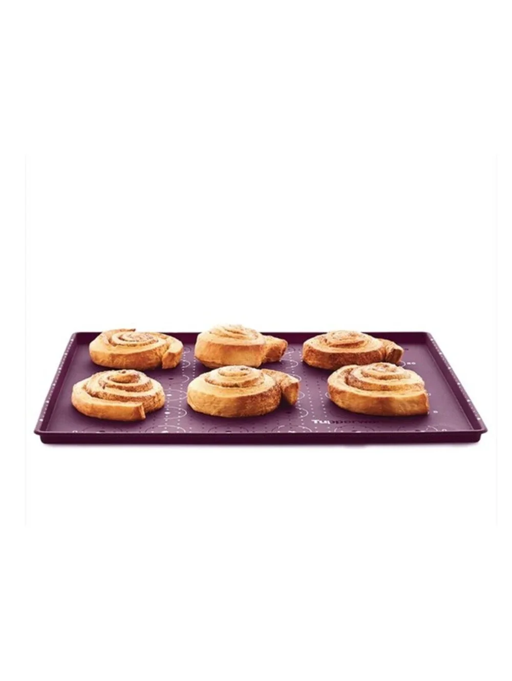 Tupperware Silicone Baking Sheet with Rim and Circle Grid Cookies Biscuits
